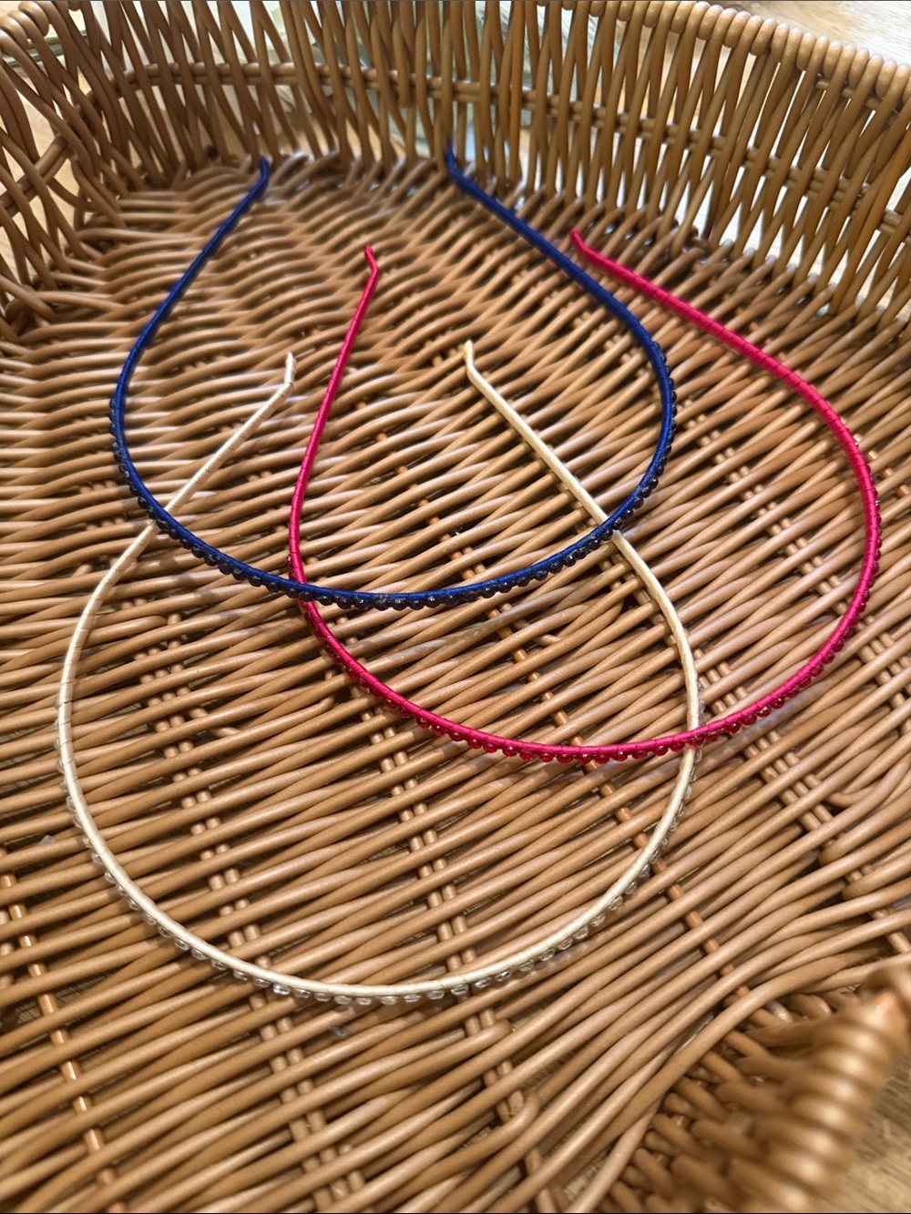 Classic Multi-Color Slim Headbands - RED - WHITE - BLUE